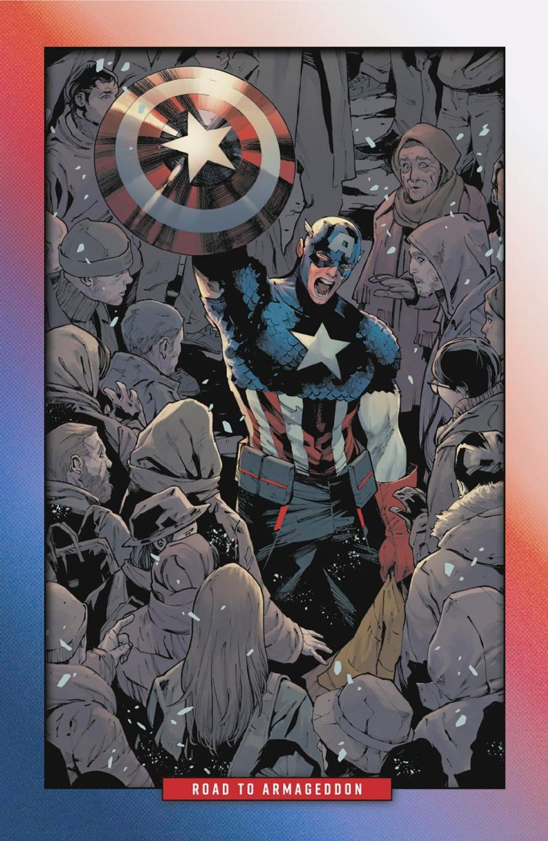 Captain America 4 Valerio Schiti Virgin 2nd Printing 1:25 Ratio Variant - Walt's Comic Shop