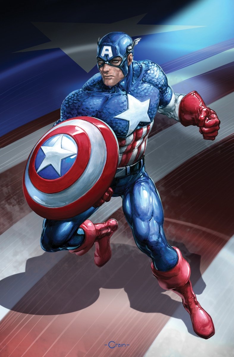 Captain America 7 Clayton Crain Full Art 1:50 Ratio Variant - Walt's Comic Shop