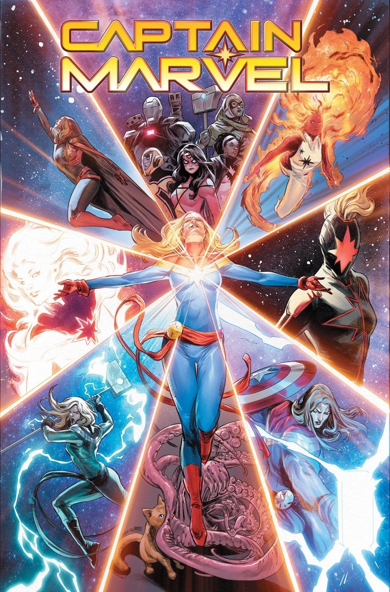 Captain Marvel: Highest, Furthest, Fastest Omnibus Carmen Carnero Cover HC *PRE - ORDER* - Walt's Comic Shop