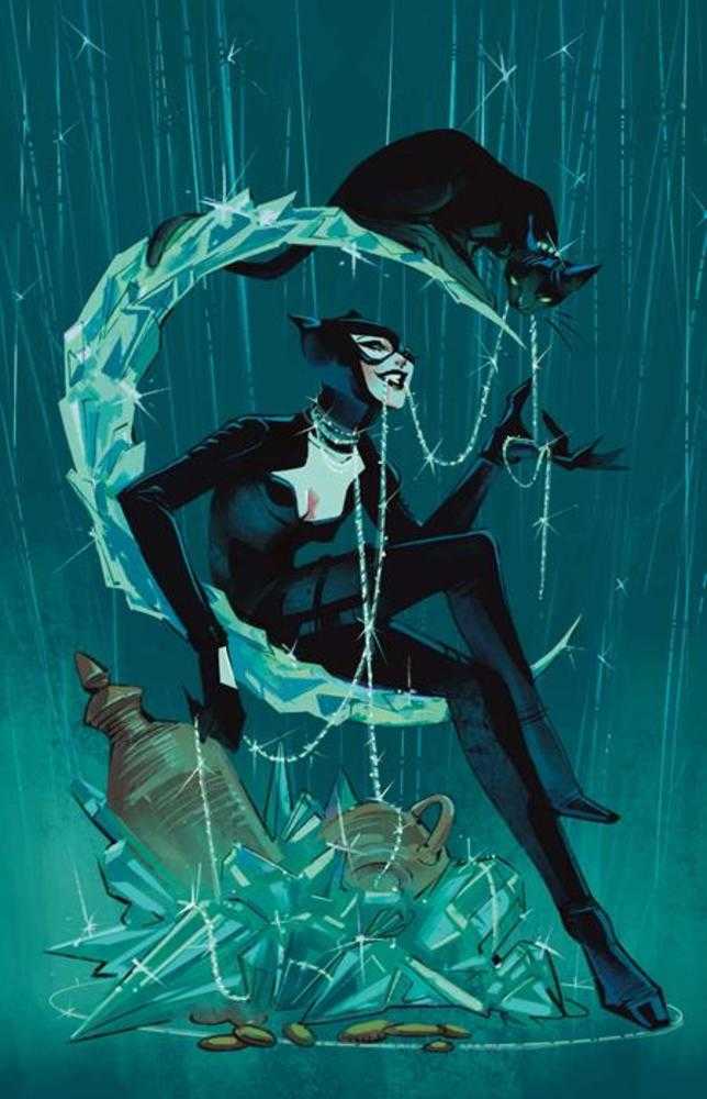 Catwoman 82 Cover D Sarah Baslaim Card Stock Variant - Walt's Comic Shop