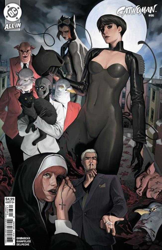 Catwoman 86 Cover E Manny Vincent Carbonilla Things To Come Card Stock Variant - Walt's Comic Shop