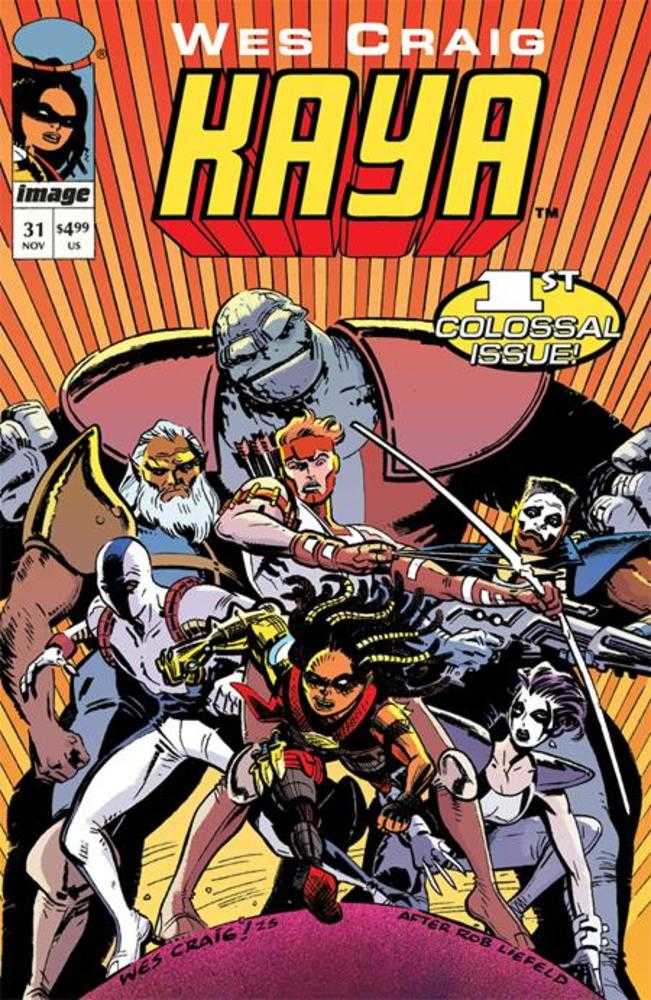 Colossal Kaya (One Shot) Cover B Wes Craig Youngblood Team Up Variant - Walt's Comic Shop