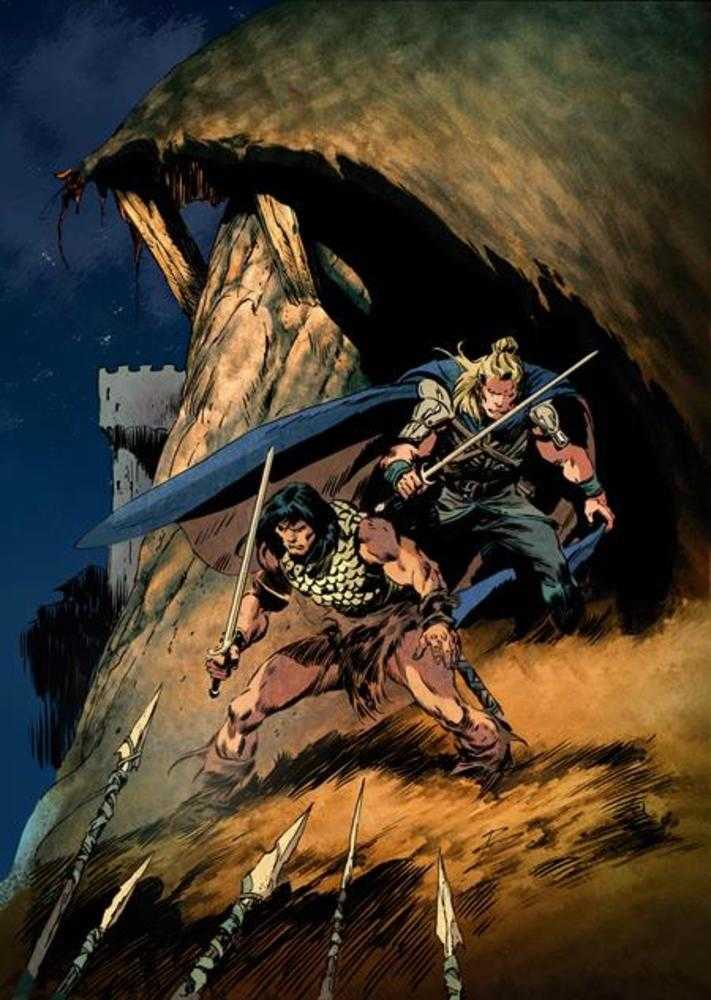 Conan And Dragonero 1 (Of 7) Cover D Roberto De La Torre Full Art Variant (Mature) - Walt's Comic Shop