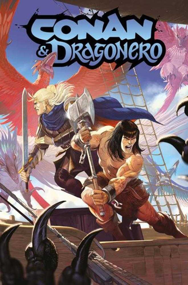 Conan And Dragonero 2 (Of 7) Cover B Lorenzo Nuti Variant (Mature) - Walt's Comic Shop