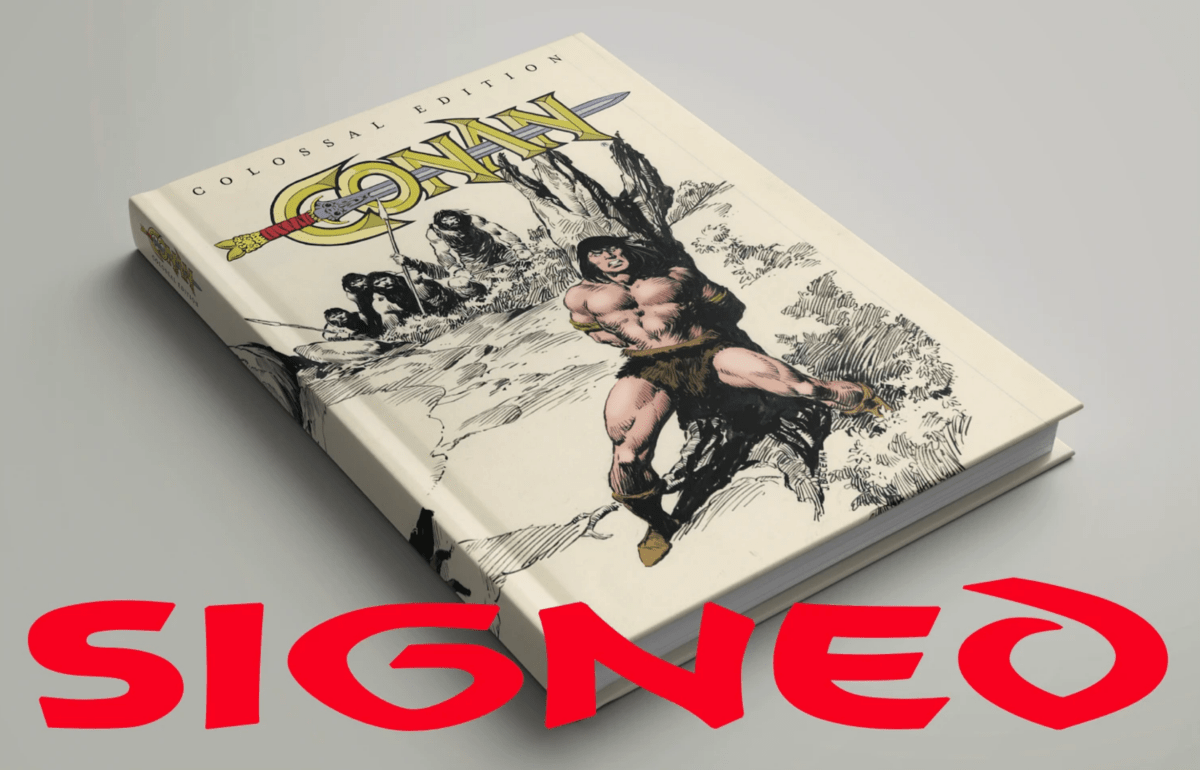 Conan the Barbarian - Colossal Edition HC John Buscema Cover (Signed by Roy Thomas) - Walt's Comic Shop