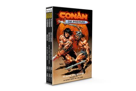 Conan The Barbarian HC Vol 04-06 Slipcase Set Direct Market Edition Dan Panosian Cover *PRE-ORDER* - Walt's Comic Shop