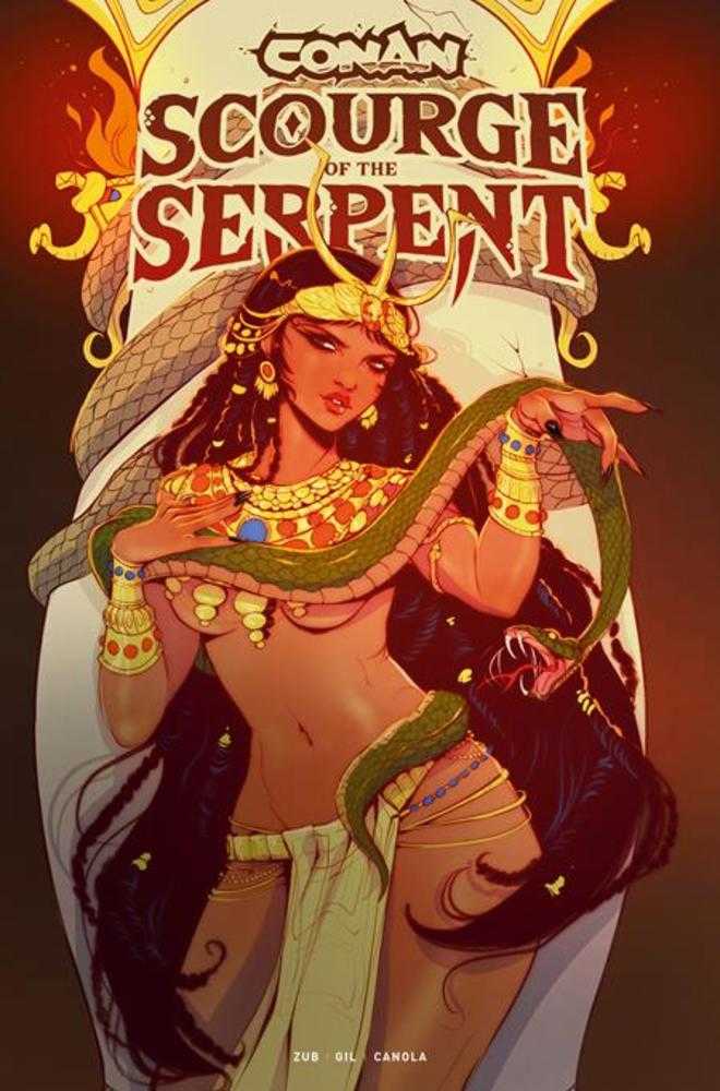 Conan The Barbarian Scourge Of The Serpent 3 (Of 4) Cover D Ashleigh Izienicki Variant (Mature) - Walt's Comic Shop