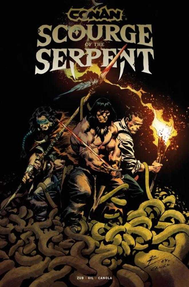Conan The Barbarian Scourge Of The Serpent 4 (Of 4) Cover A Roberto De La Torre (Mature) - Walt's Comic Shop