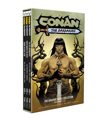 Conan The Barbarian TP Vol 01 - 03 Slipcase Set Direct Market Edition Jae Lee Cover *PRE - ORDER* - Walt's Comic Shop