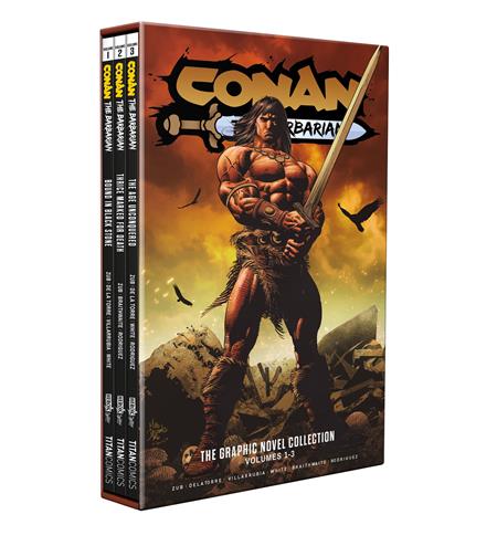 Conan The Barbarian TP Vol 01 - 03 Slipcase Set Regular Edition Mike Deodato *PRE - ORDER* - Walt's Comic Shop
