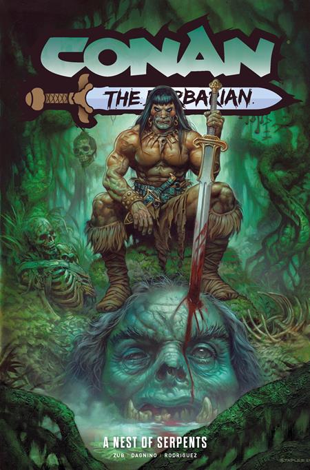 Conan The Barbarian TP Vol 06 A Nest Of Serpents Direct Market Edition Greg Staples Cover *PRE - ORDER* - Walt's Comic Shop