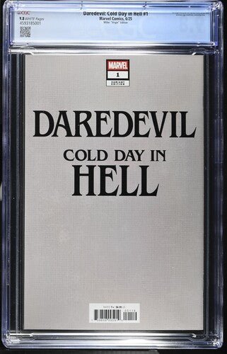 Daredevil Cold Day in Hell 1 Frank Miller Virgin 1:50 Variant CGC 9.8 - Walt's Comic Shop