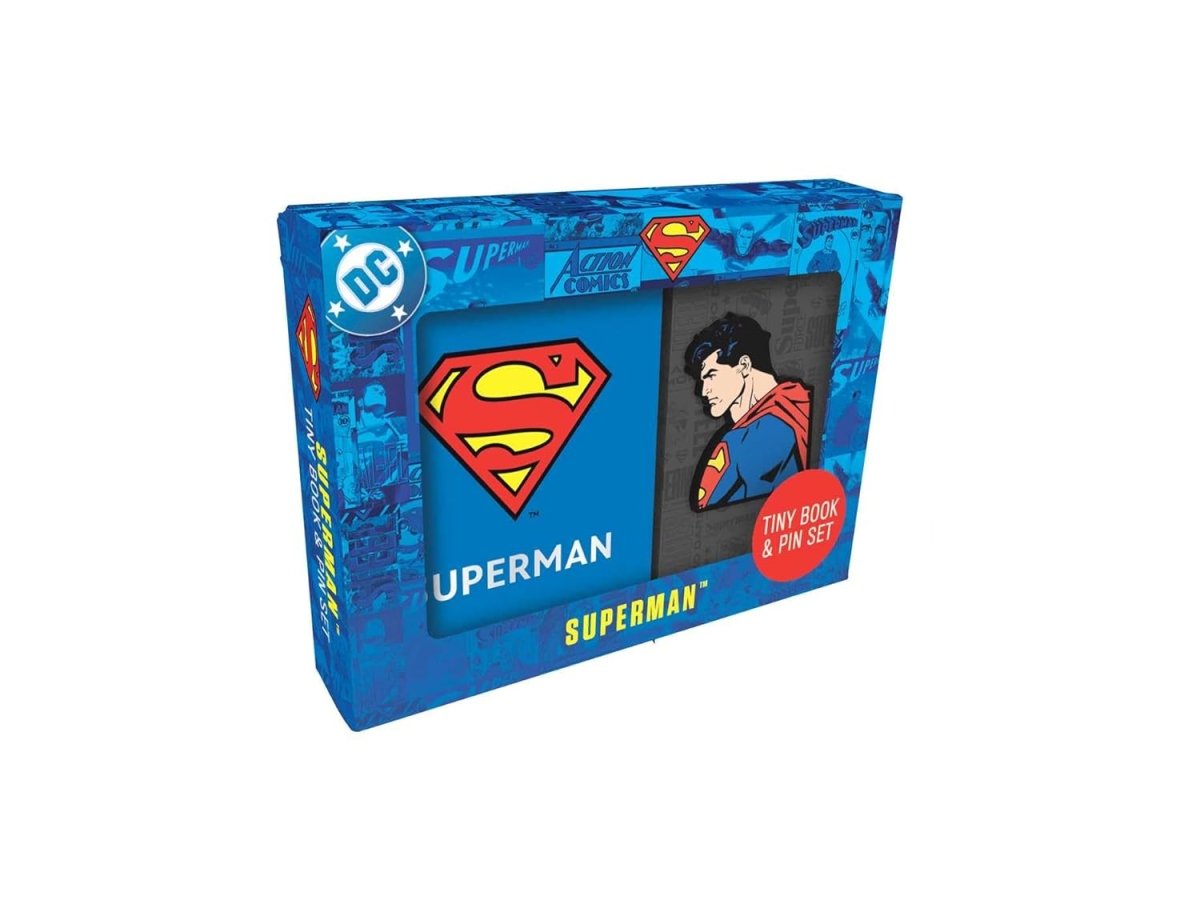 DC Comics Superman Tiny Book And Pin Set - Walt's Comic Shop