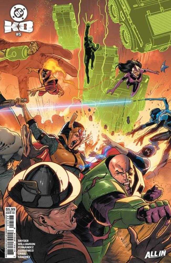 DC K.O. 5 (Of 5) 2nd Print Cover B Javier Fernandez Connecting Card Stock Variant - Walt's Comic Shop