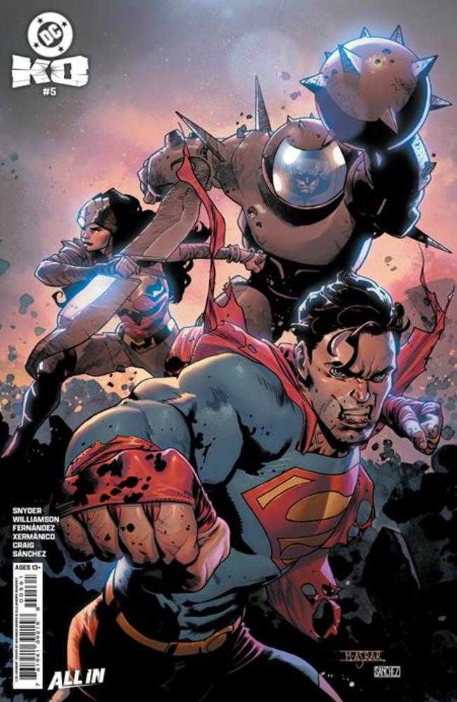 DC K.O. 5 (Of 5) Cover K Mahmud Asrar Card Stock 1:25 Ratio Variant - Walt's Comic Shop