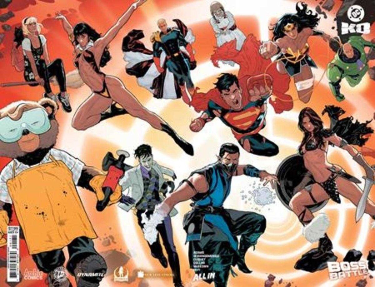 DC K.O. Boss Battle 1 (One Shot) Cover G Jeff Spokes Wraparound Foil Variant - Walt's Comic Shop