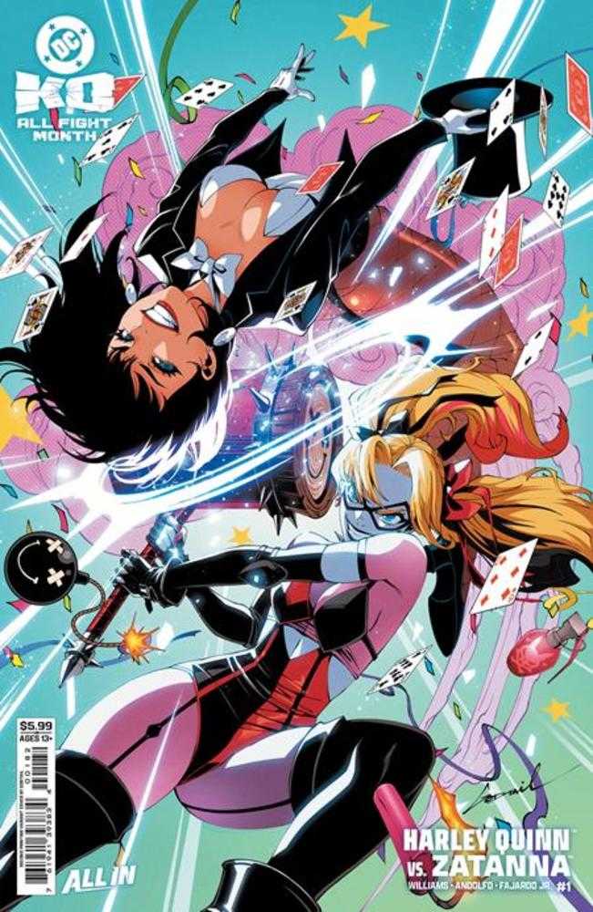 DC K.O. Harley Quinn vs Zatanna 1 (One Shot) 2nd Print Cover B Godtail Card Stock Variant - Walt's Comic Shop