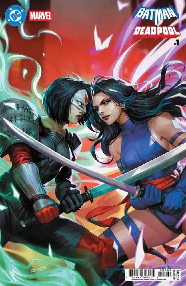 DC Marvel Batman Deadpool 1 (One Shot) 2nd Print Cover D Derrick Chew Card Stock Variant - Walt's Comic Shop