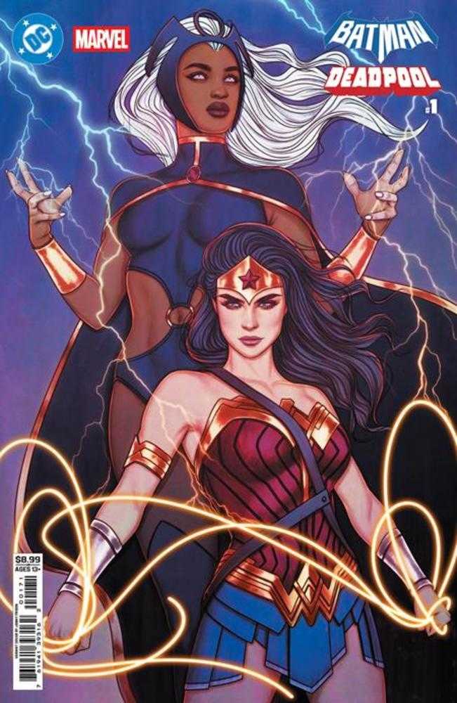 DC Marvel Batman Deadpool 1 (One Shot) Cover H Jenny Frison Wonder Woman Storm Card Stock Variant - Walt's Comic Shop