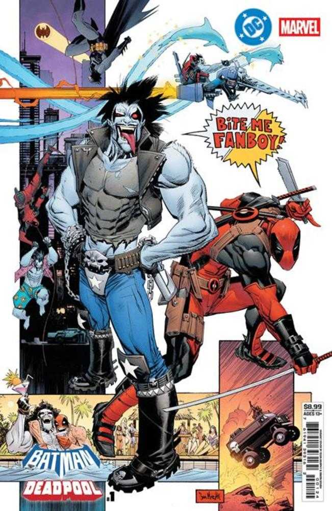 DC Marvel Batman Deadpool 1 (One Shot) Cover M Sean Gordon Murphy Lobo Deadpool Card Stock Variant - Walt's Comic Shop