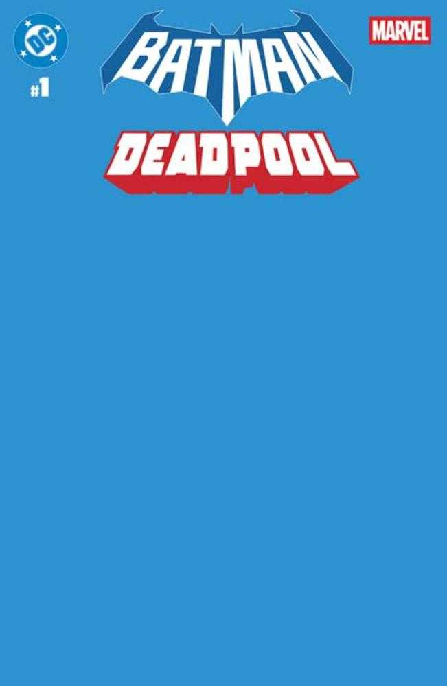 DC Marvel Batman Deadpool 1 (One Shot) Cover U Blue Blank Card Stock Variant - Walt's Comic Shop