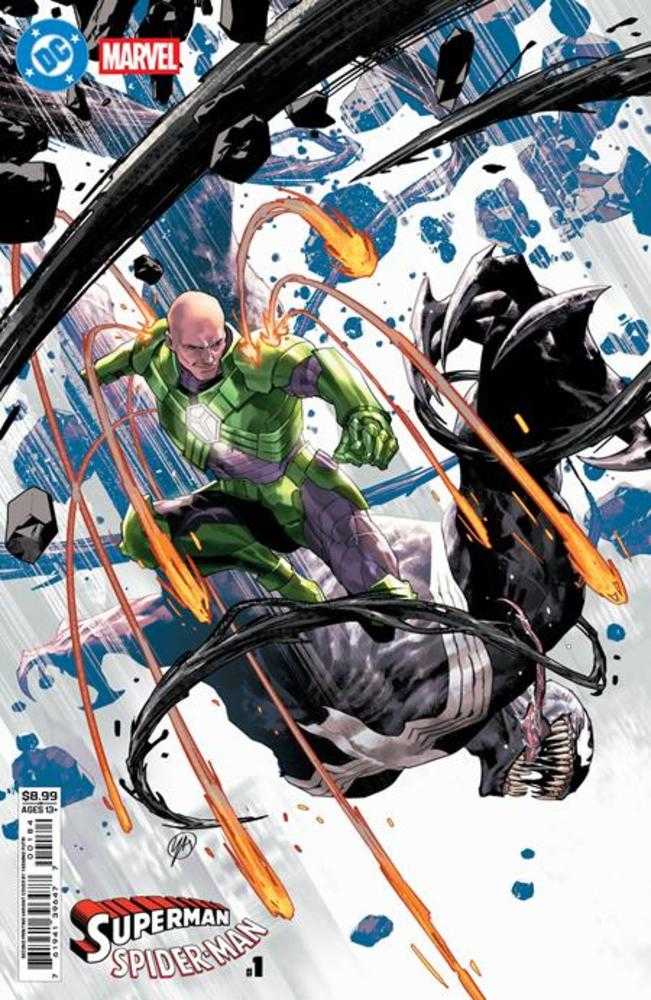 DC Marvel Superman Spider - Man 1 (One Shot) 2nd Print Cover C Yasmine Putri Card Stock Variant - Walt's Comic Shop