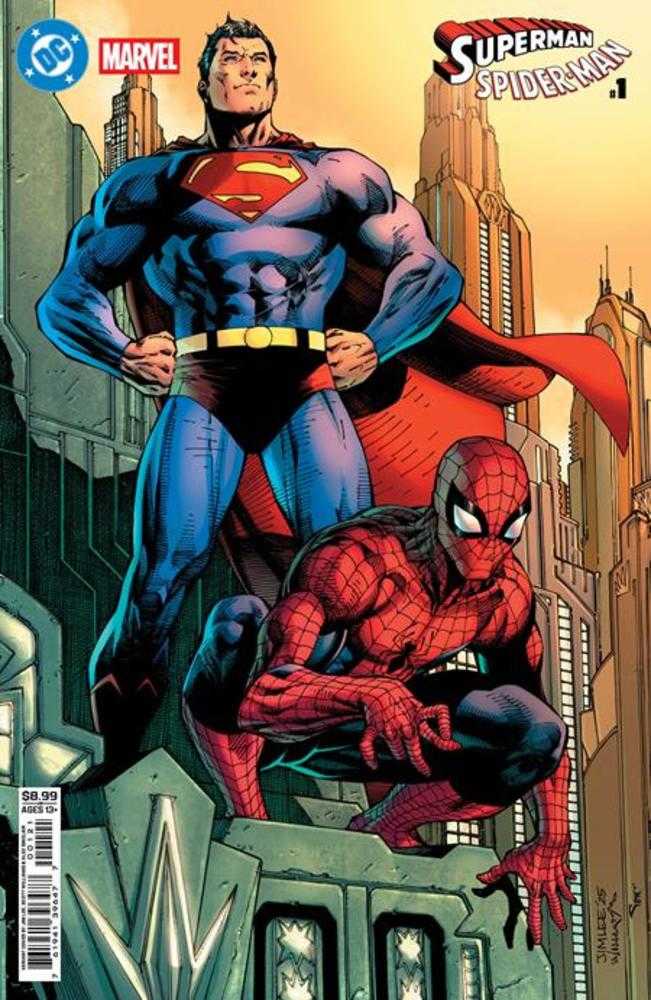 DC Marvel Superman Spider - Man 1 (One Shot) Cover B Jim Lee Card Stock Variant - Walt's Comic Shop