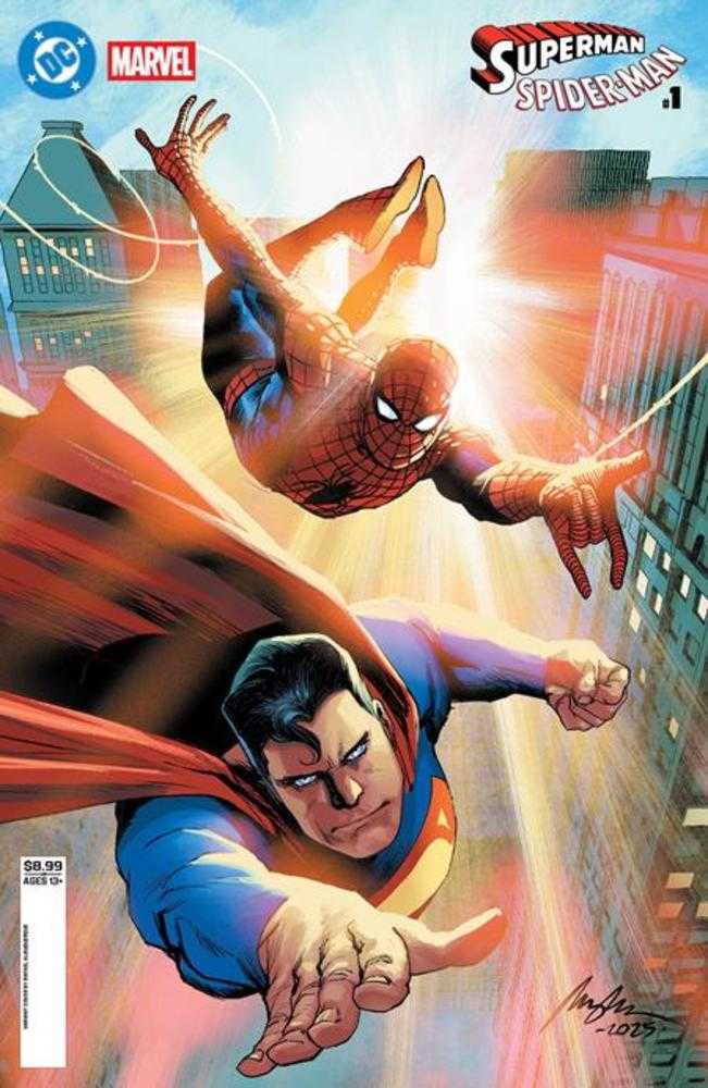 DC Marvel Superman Spider - Man 1 (One Shot) Cover C Rafael Albuquerque Card Stock Variant - Walt's Comic Shop