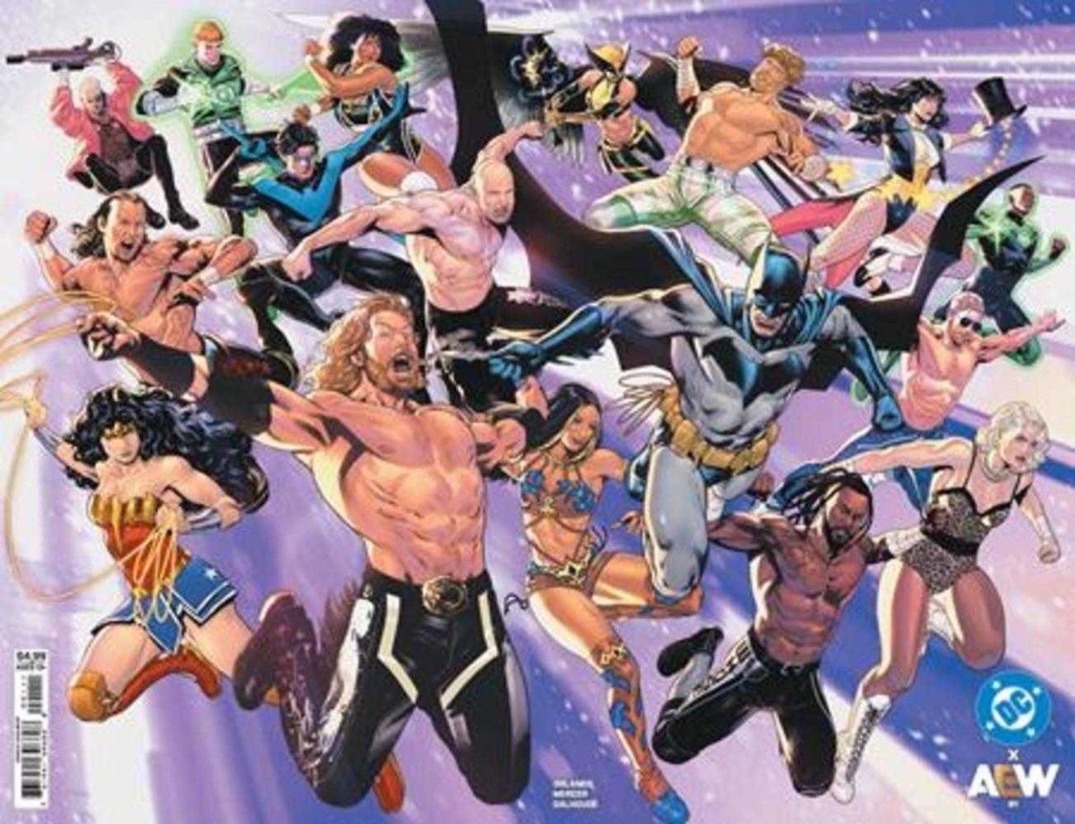 DC X Aew 1 (Of 2) Cover A Lucas Meyer Wraparound - Walt's Comic Shop