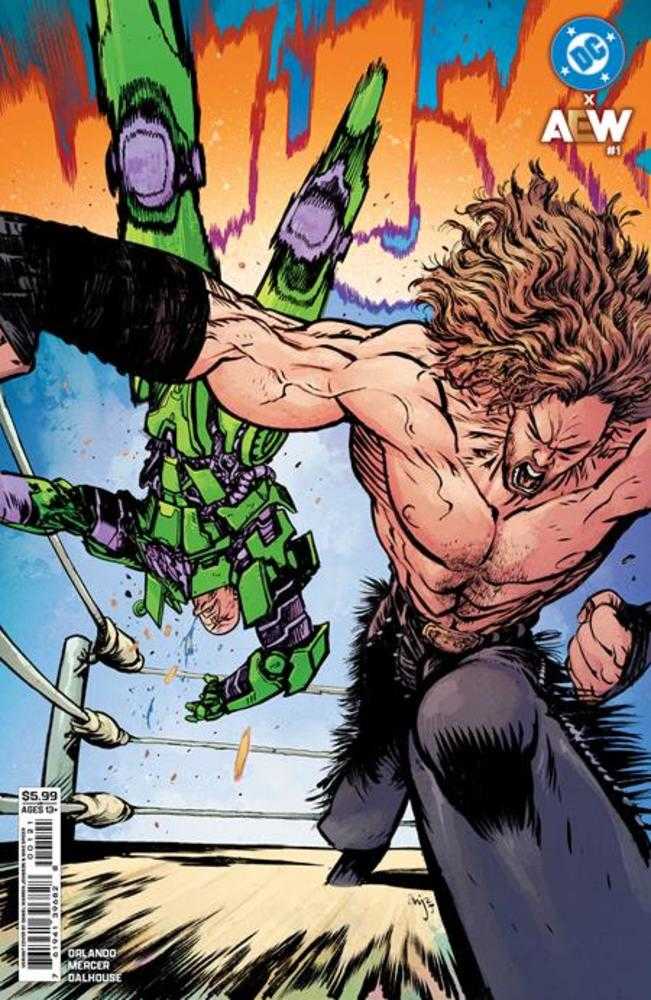 DC X Aew 1 (Of 2) Cover B Daniel Warren Johnson Card Stock Variant - Walt's Comic Shop