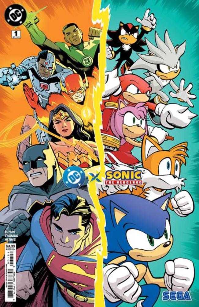 DC X Sonic The Hedgehog #1 (Of 5) Cover B Ethan Young Card Stock Variant - Walt's Comic Shop