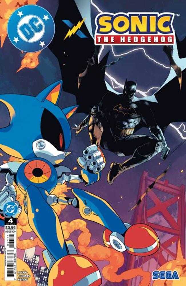 DC X Sonic The Hedgehog 4 (Of 5) Cover A Pablo M Collar - Walt's Comic Shop
