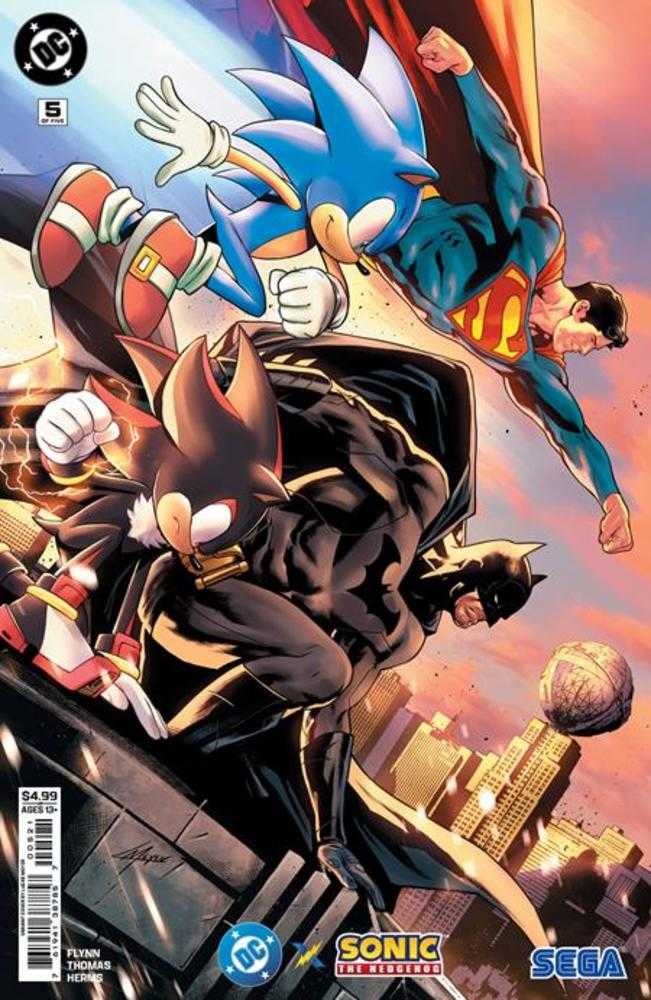 DC X Sonic The Hedgehog 5 (Of 5) Cover B Lucas Meyer Card Stock Variant - Walt's Comic Shop