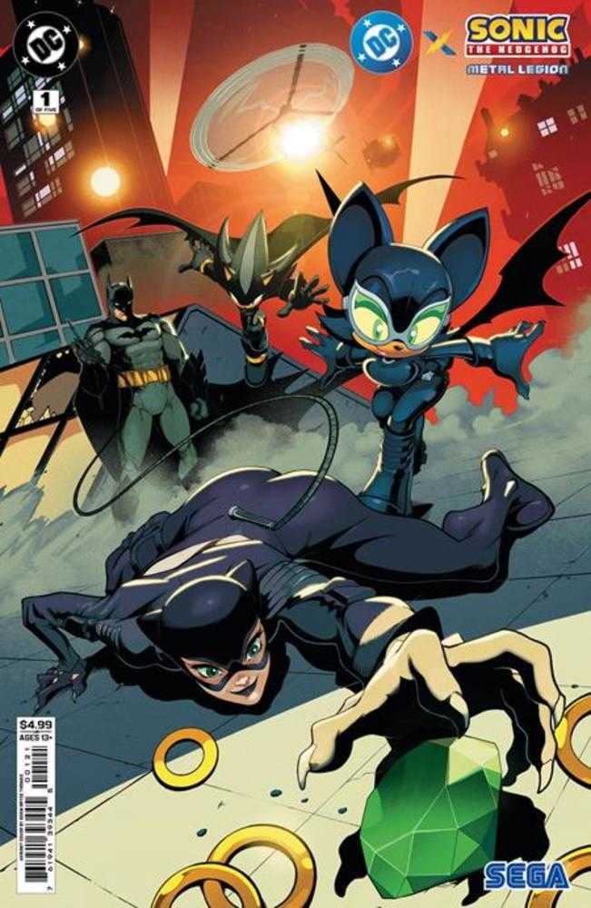 DC X Sonic The Hedgehog The Metal Legion 1 (Of 5) Cover B Adam Bryce Thomas Card Stock Variant - Walt's Comic Shop