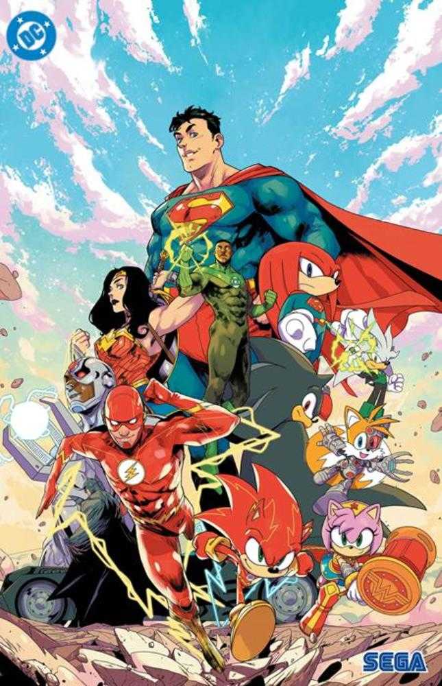 DC X Sonic The Hedgehog The Metal Legion 1 (Of 5) Cover E Pablo M Collar Foil Variant - Walt's Comic Shop