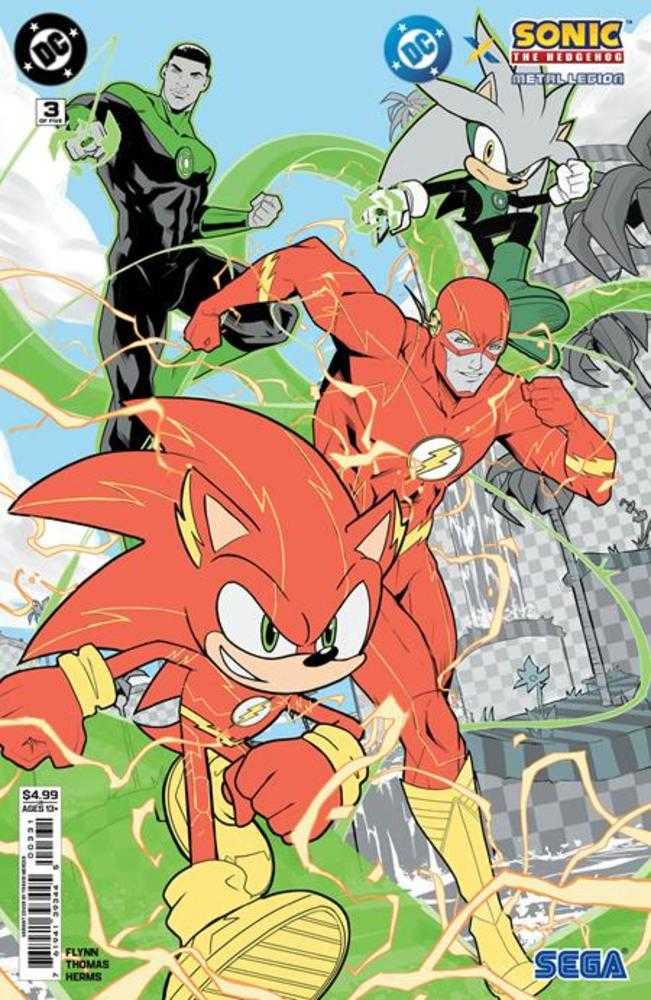 DC X Sonic The Hedgehog The Metal Legion 3 (Of 5) Cover C Travis Mercer Card Stock Variant - Walt's Comic Shop