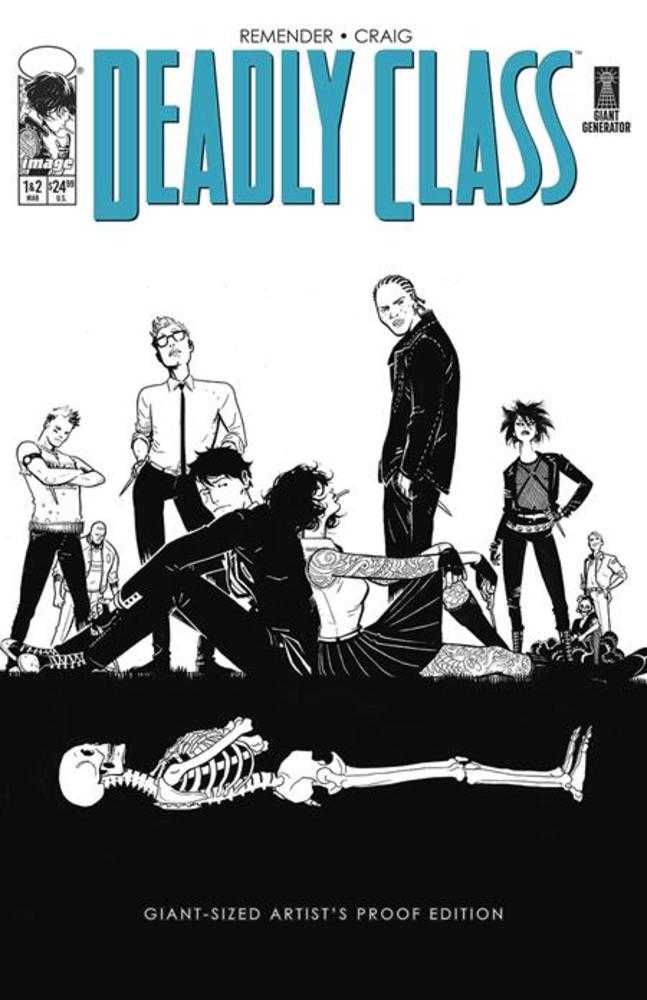 Deadly Class Giant Sized Artists Proof Edition Cover A Wes Craig (Huge Oversize Format!) - Walt's Comic Shop