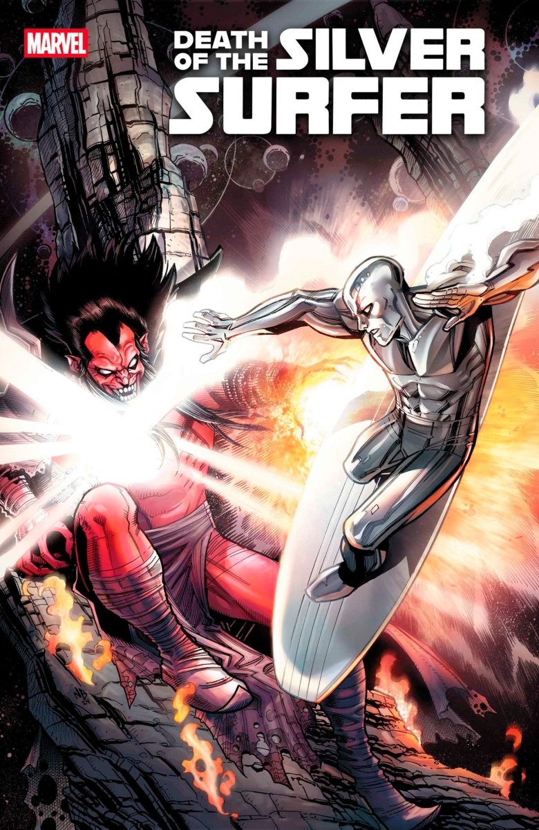 Death Of The Silver Surfer 1 Nick Bradshaw 1:25 Ratio Variant - Walt's Comic Shop