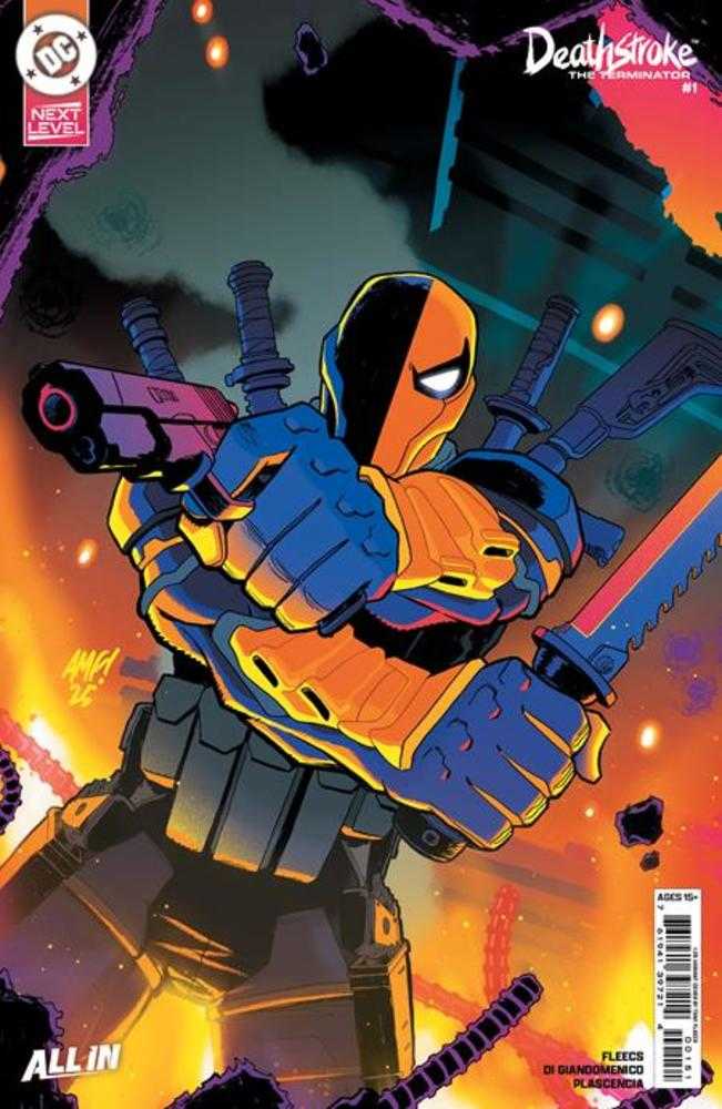 Deathstroke The Terminator 1 Cover G Tony Fleecs Card Stock 1:25 Ratio Variant - Walt's Comic Shop