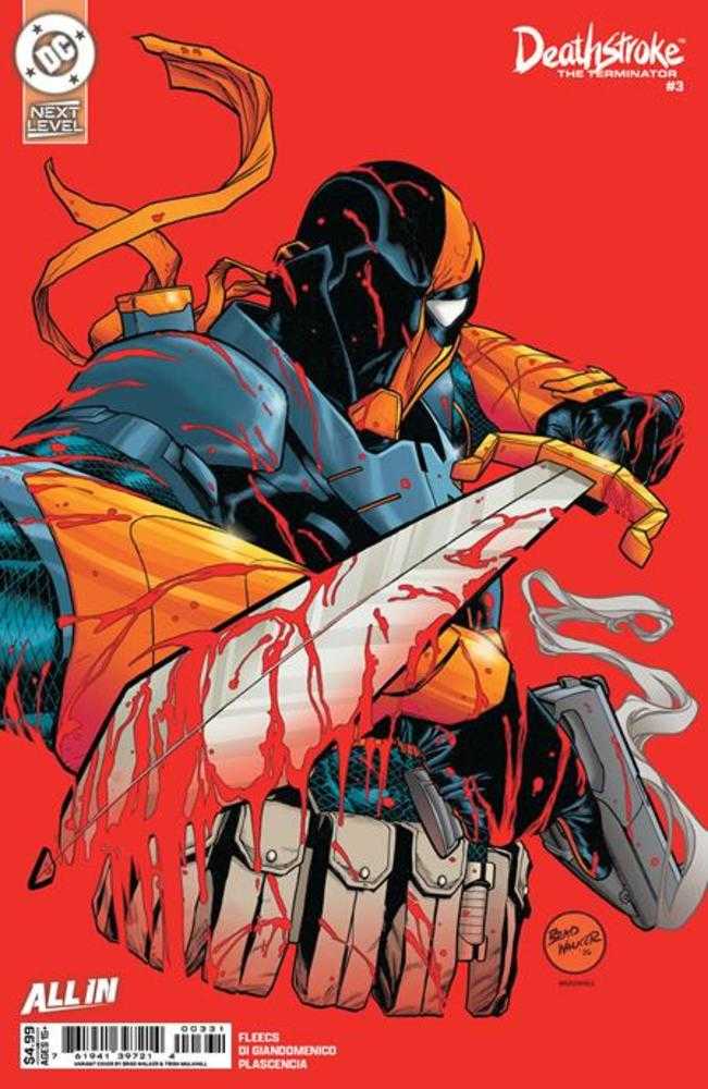 Deathstroke The Terminator 3 Cover C Brad Walker Card Stock Variant - Walt's Comic Shop