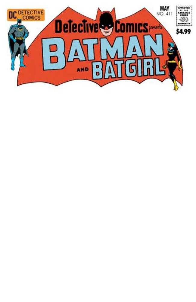 Detective Comics #411 Facsimile Edition Cover B Blank Card Stock Variant - Walt's Comic Shop