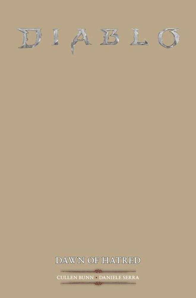 Diablo Dawn Of Hatred 1 (Of 4) Cover E Blank Sketch Variant (Mature) - Walt's Comic Shop