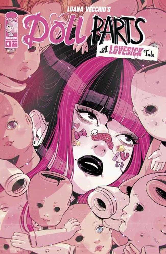 Doll Parts A Lovesick Tale #4 (Of 4) Cover B Luana Vecchio Doll Heads Variant (Mature) - Walt's Comic Shop