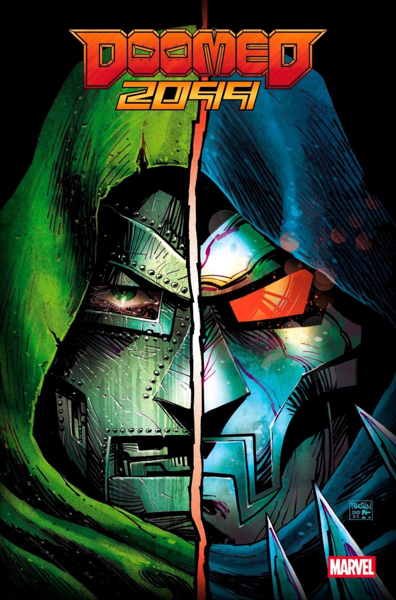 Doomed 2099 1 Dan Panosian Doomed Mask Foil Variant - Walt's Comic Shop