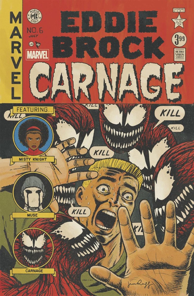 Eddie Brock: Carnage 6 Jim Rugg Retrovision Variant - Walt's Comic Shop