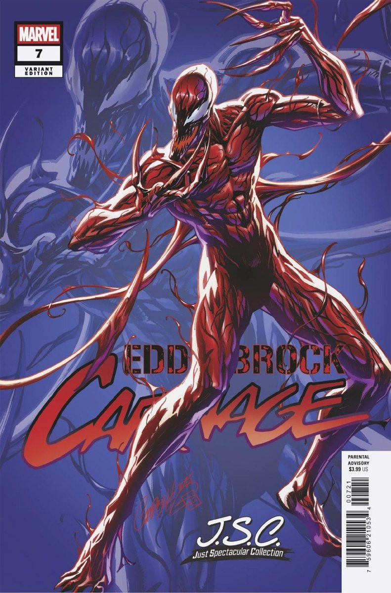 Eddie Brock: Carnage 7 J. Scott Campbell Just Spectacular Collection Variant - Walt's Comic Shop