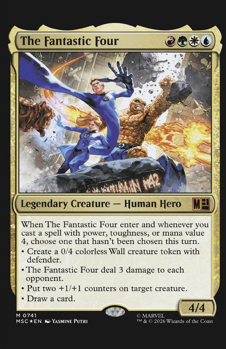 Fantastic Four 12 Classified Artist Magic: The Gathering Variant - Walt's Comic Shop