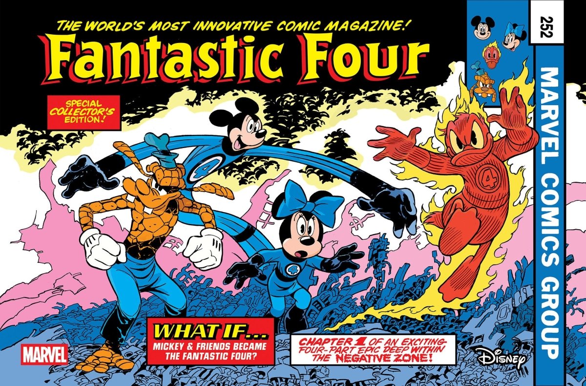 Fantastic Four 4 Andrea Freccero Disney What If? Fantastic Four Homage Variant - Walt's Comic Shop