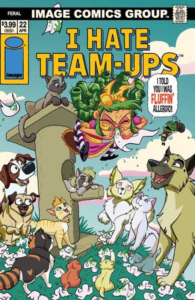 Feral 22 Cover D Tony Fleecs I Hate Fairyland Team Up Variant - Walt's Comic Shop