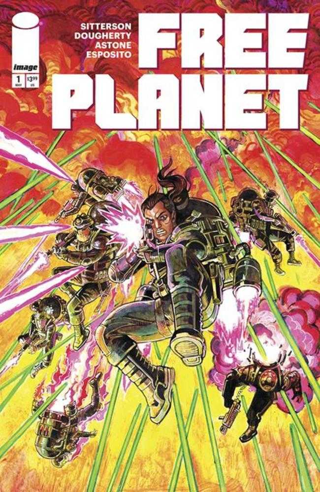 Free Planet #1 Cover B Jed Dougherty Action Variant - Walt's Comic Shop